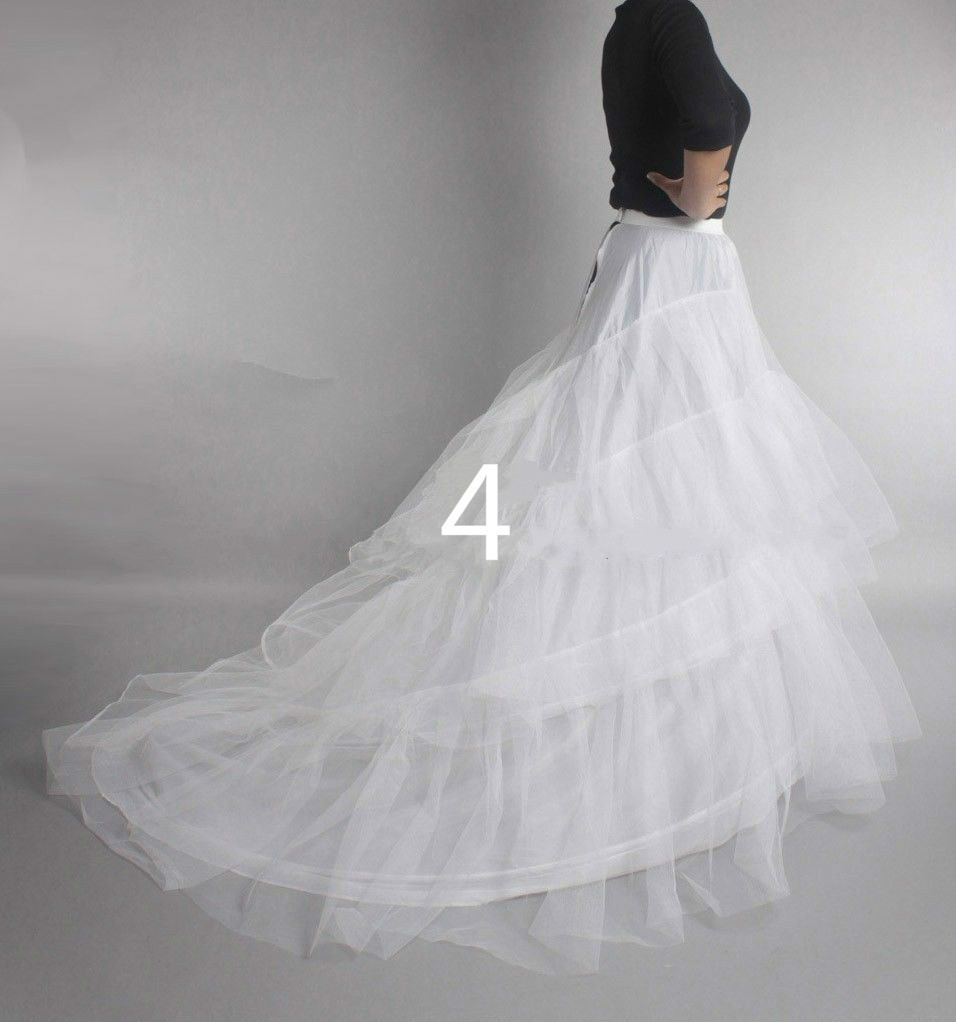 Puffy 6 Hoops Wedding Petticoat Crinoline Slip Bridal Underskirt In Stock High Quality. 