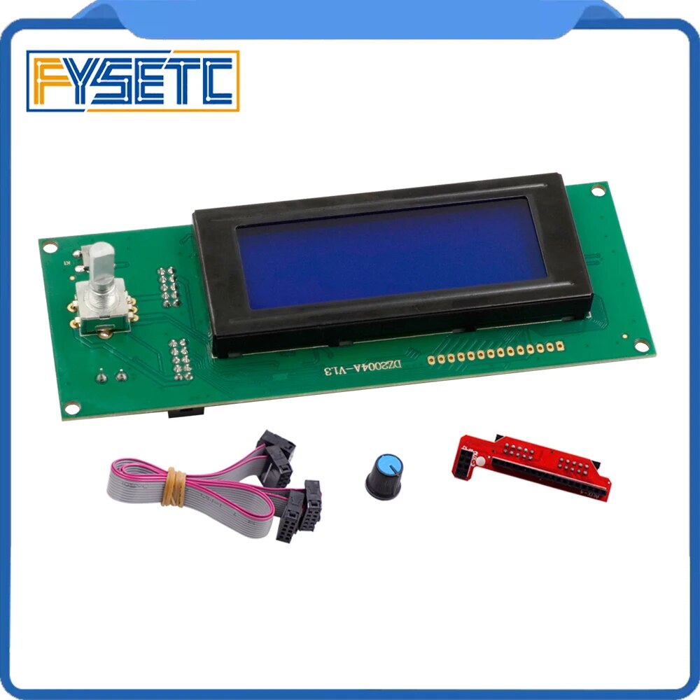 Update 2004 LCD V1.3 Display 3D Printer Controller RAMPS 1.4 Mendel 2004LCD Screen (20 characters x 4 lines) For Anet A8. 
