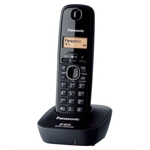 Panasonic KX-TG3611 Cordless Black Phone Set. 