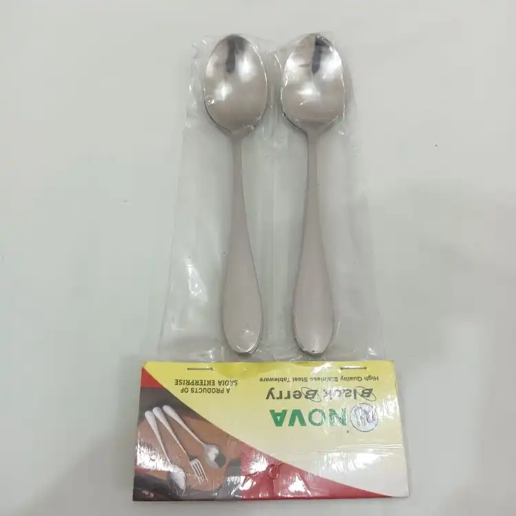 18 pcs or any 6 pcs {that you will order} stainless steel spoon set 6 pcs tea 6 pcs fork and 6 pcs sup spoon 12cm long mirror polish silver color spoon set 18 pcs set. 