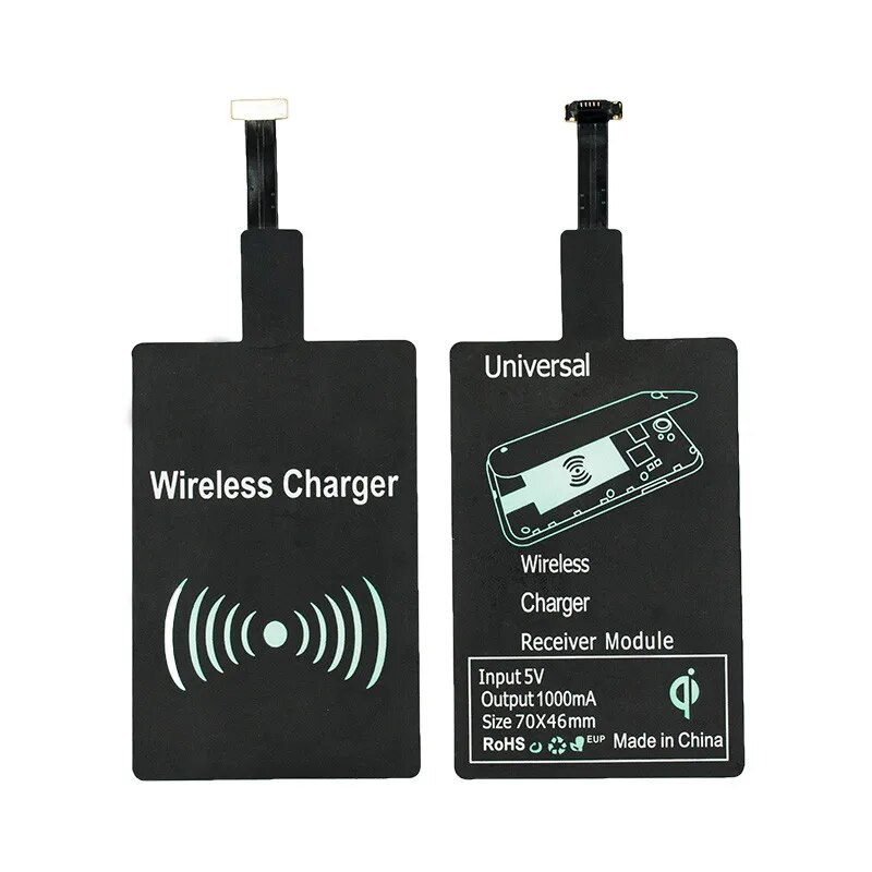 Qi Wireless Charger Receiver Charging Adapter for Samsung Note 3 4 5 S4 S5 IPhone 7 6 6S Plus SE 5S Android Micro USB Induction