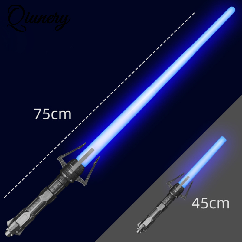 2-in-1 Children Telescopic Sword Color-changing Flashing Stick Led Light Sword Set For Role-playing/acting. 