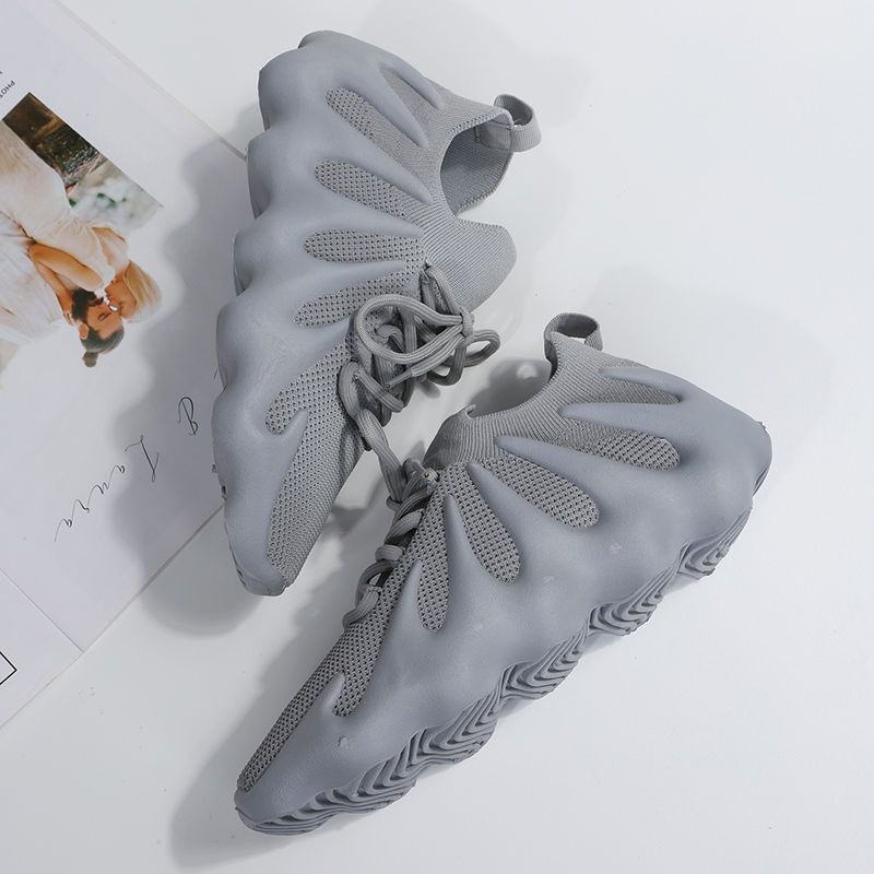 Popular Volcano Shoes Couple Octopus Flying Woven Pumps2023Spring and Summer All-Match Soft Bottom Breathable Sneakers. 