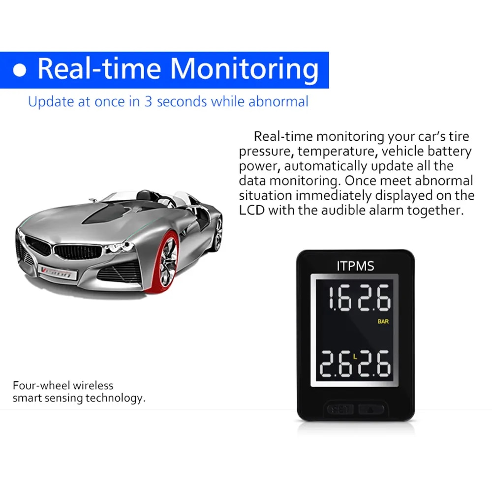 Car TPMS Tire Pressure Monitor System TPMS Sensor Monitorring Wireless External Internal Sensor for Toyota for BMW 3 5 for VW. 