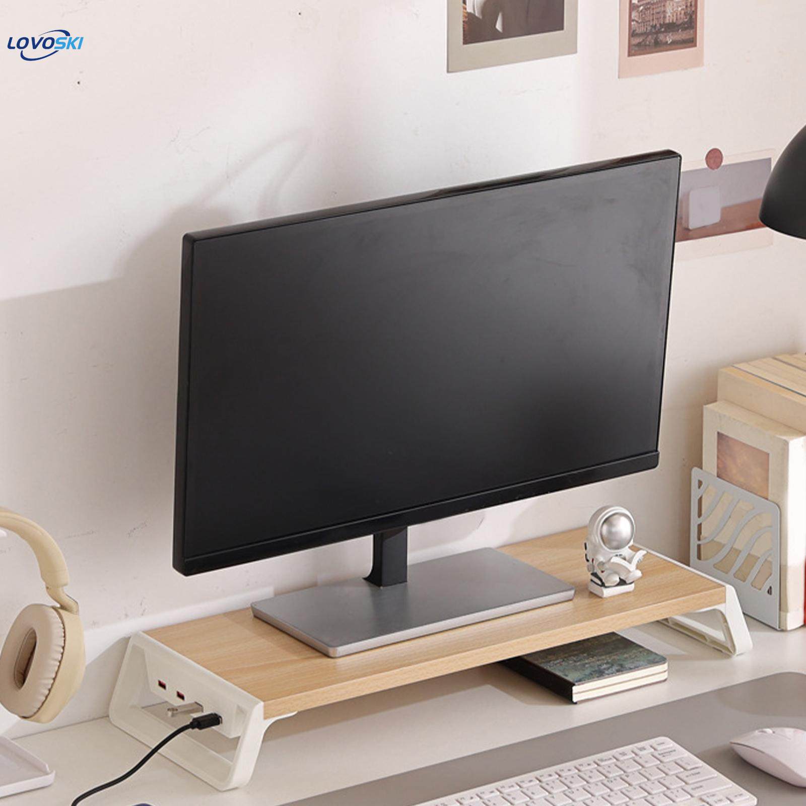 Computer Heightening Stand with USB Charging Port Multifunction Stand Riser for Bedroom. 