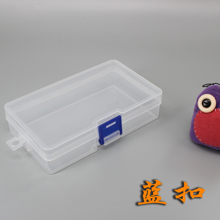 Factory supply transparent plastic PP empty box rectangular parts product packaging box hardware tools storage box wholesale. 