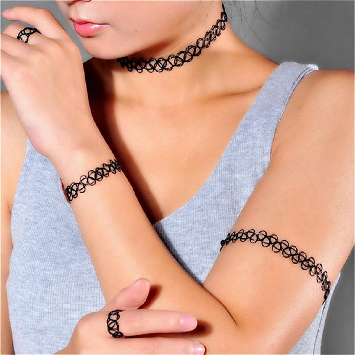 1pcs Sell Choker Necklaces Colorful Chokers Particular year Necklace Beach Jewelry Water Drop Circular Cobwebbing Clavicle
