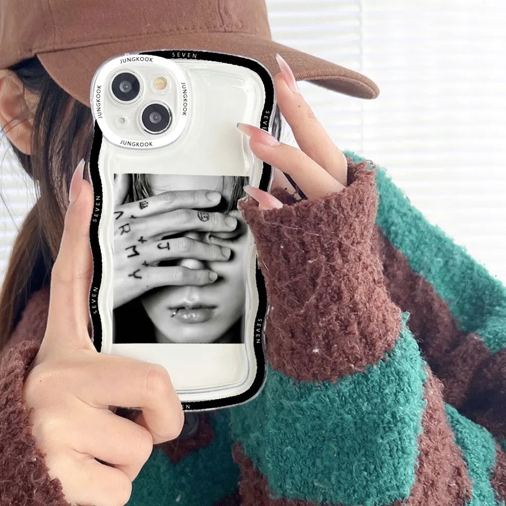 Jungkook Seven Transparent Airbag Phone Case for IPhone 11 12 13 14 Pro Max Mini 7 8 Plus XS XR Shockproof Soft TPU Covers Shell Solo Yolo. 