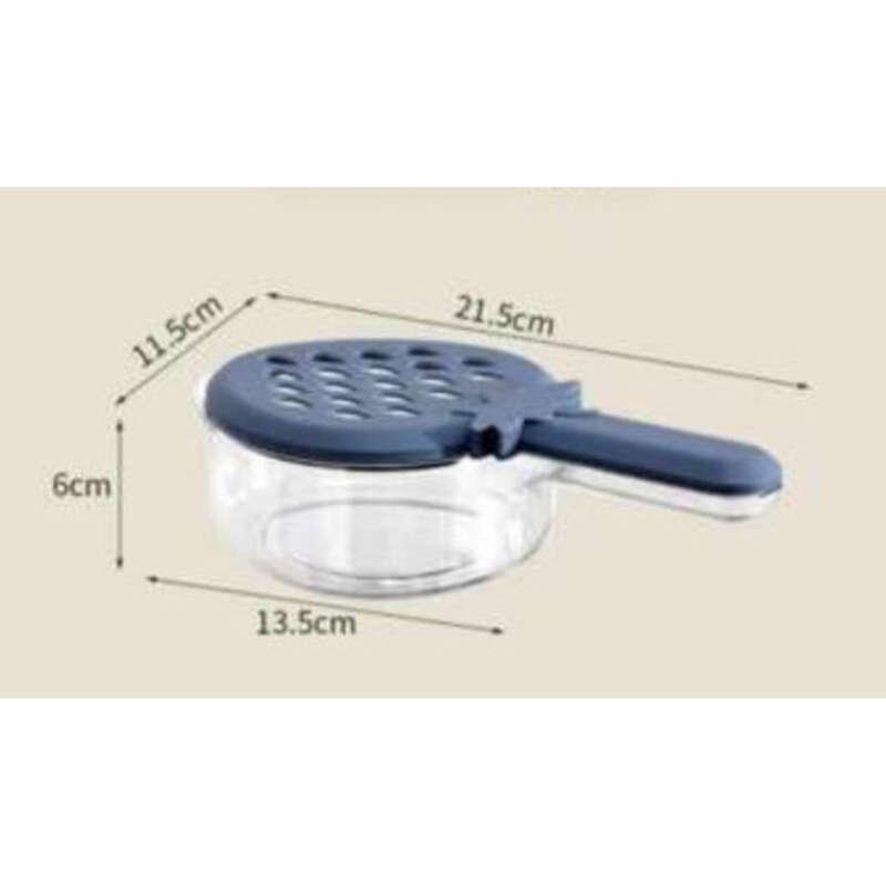 Transparent Multifunctional Mini Drain Basket With Strawberry Handle Lid For Fruits Vegetables, Kitchen Preservation_voghion.com