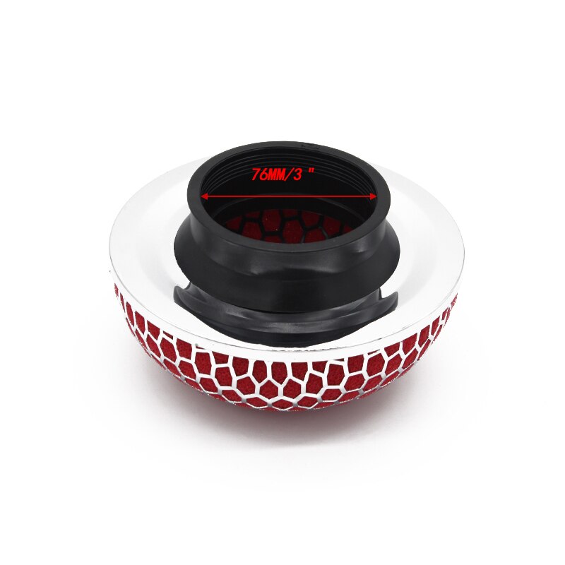 76MM Universal Mushroom type Sponge High Flow Cold Air Intake Filter. 
