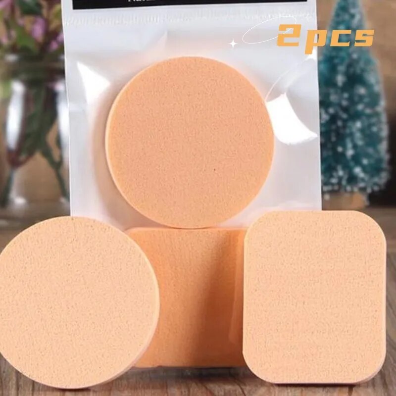 2pcs Powder Puff for Makeup Makeup Remover Sponge Foundation Cosmetic Puff Beauty Air Cushion Powder Smooth Cleansing Sponge Makeup Sponge Tool