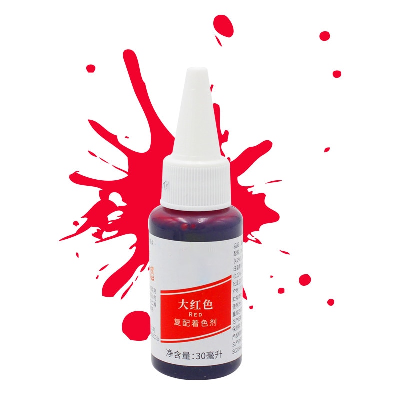 【happy one】1pc 30ml Edible Pigment Healthy Save Food Coloring for Cake Cupcake Muffin Macaron Cream Coloring Decorating Baking Tool