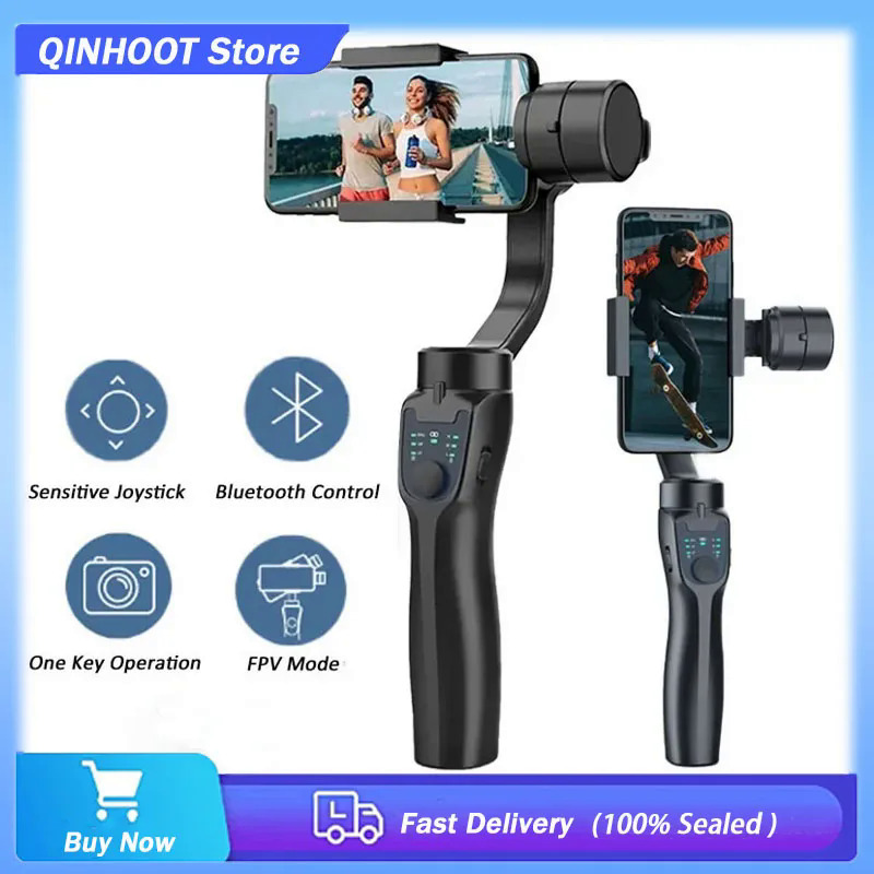 F8 Handheld 3-Axis Gimbal Phone Holder Anti Shake Video Record Stabilizer for Xiaomi iPhone Cellphone Smartphone