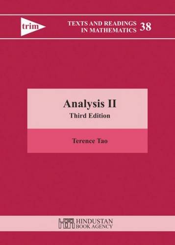 Analysis II: (Texts and Readings in Mathematics) By Terence Tao
