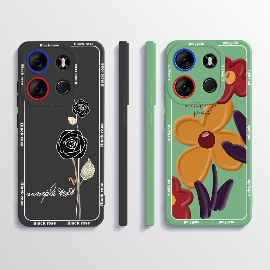 For Tecno Pop 7 Pro BF7 Case Cute Panda Dinosaur Soft Liquid Shockproof Cover For Tecno Spark Go 2023 Phone Cases Coque. 