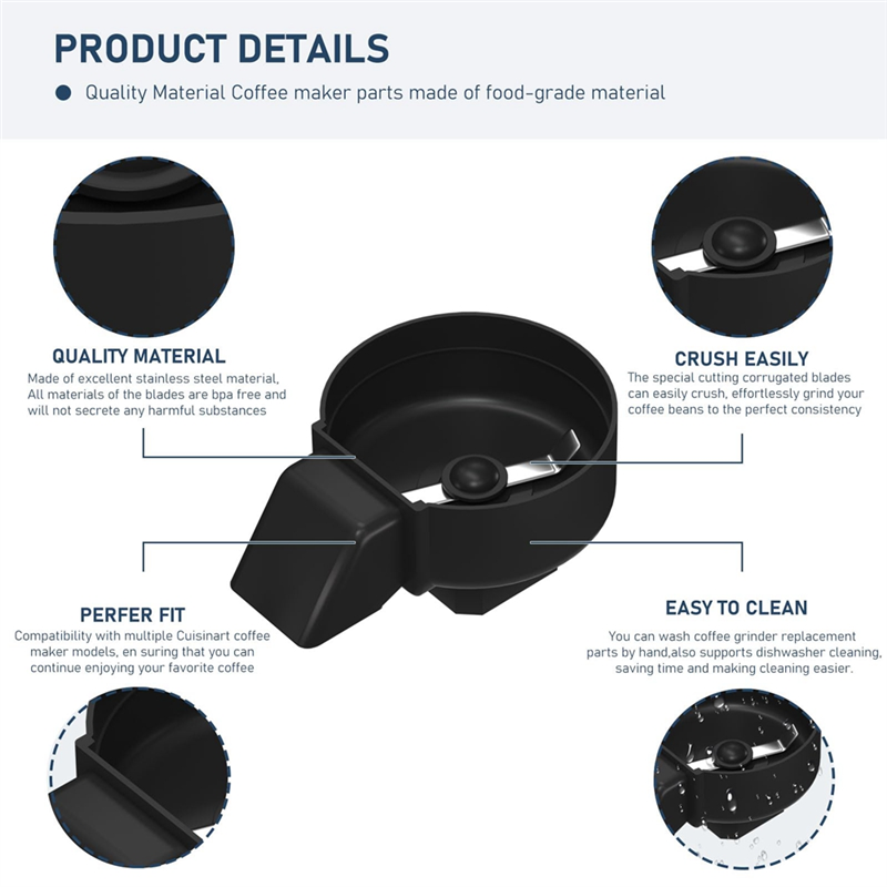 ARELENE DGB-500GRD Coffee Maker Grinder Basket for Multiple Models DGB-475,DGB-475BK Coffee Grinder Replacement Parts. 