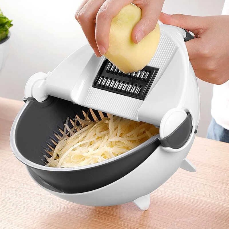 Wet Basket Vagetable Cutter,Magic Rotate Vegetable Cutter w/ Drain Basket  Manual Vegetable Slicer Draining Basket Multi-functional Kitchen Veggie  Fruit Shredder Grater Slicer Rotating Veggie Cutter Drain Bowl Sets Kitchen  Tool | Daraz.com.bd
