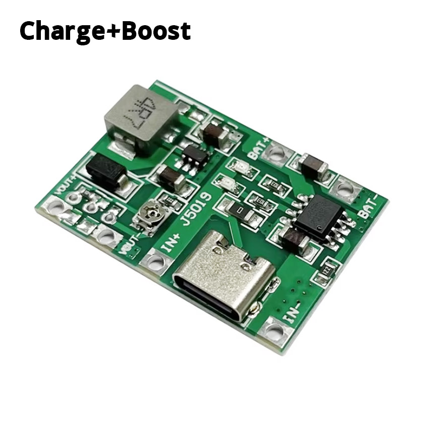 Lithium Battery Charger Plus Boost Converter Adjustable Module 2A Type C. 