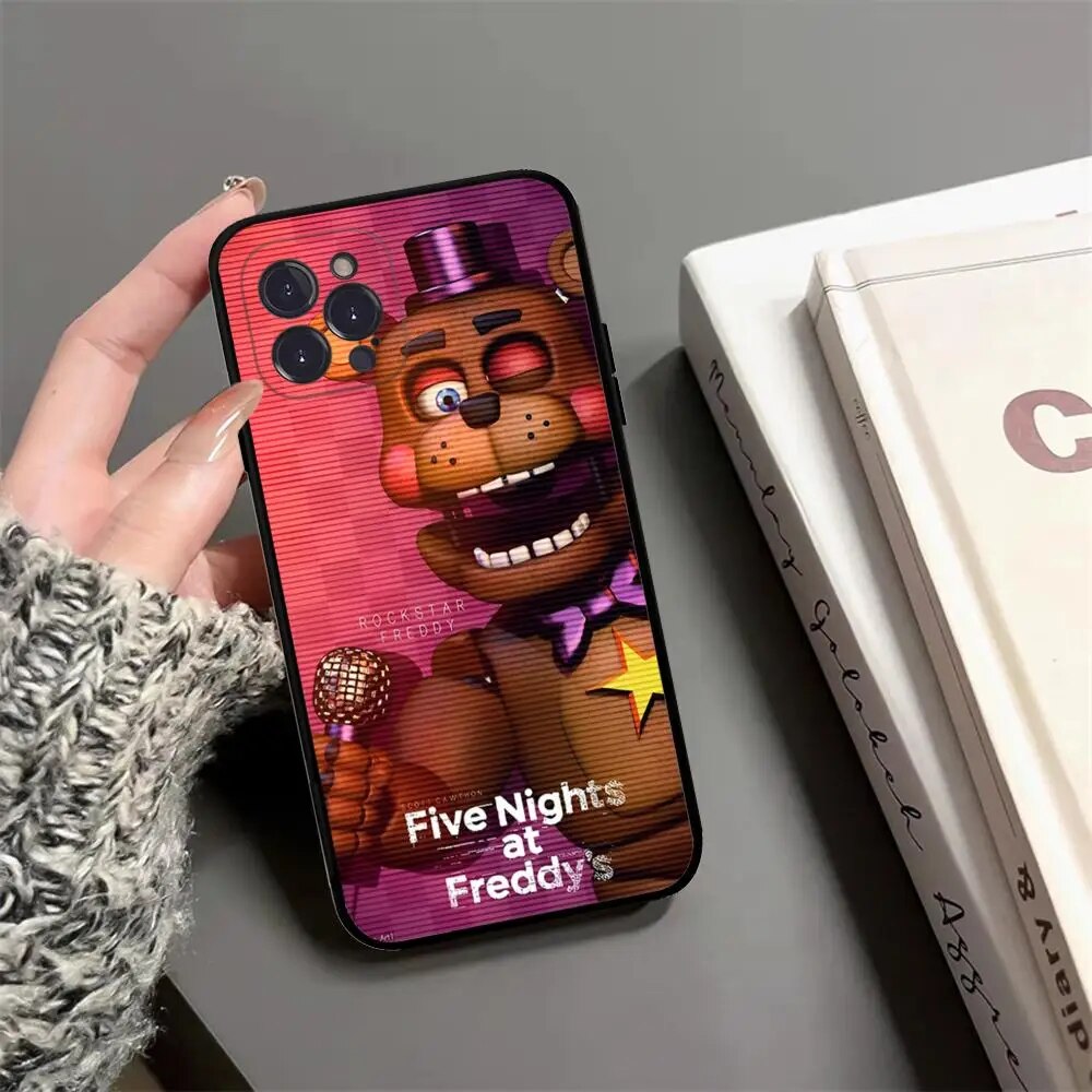 FNAF Five-Nights-At-Freddys Phone Case For IPhone 15 14 13 12 Mini 11 Pro XS Max X XR SE 6 7 8 Plus Soft Silicone Cover. 