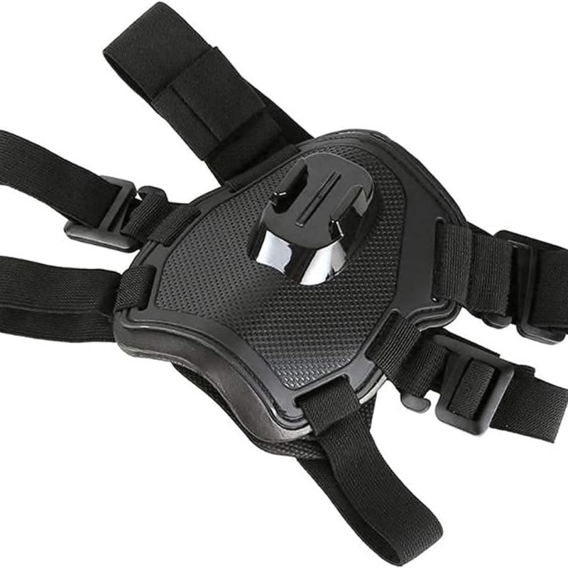 Ayarlanabilir köpek koşum dağı için Gopro Hero 13 12 11 10 DJI Insta360 aksesuarları küçük orta büyük köpekler göğüs ve arka koşum. 