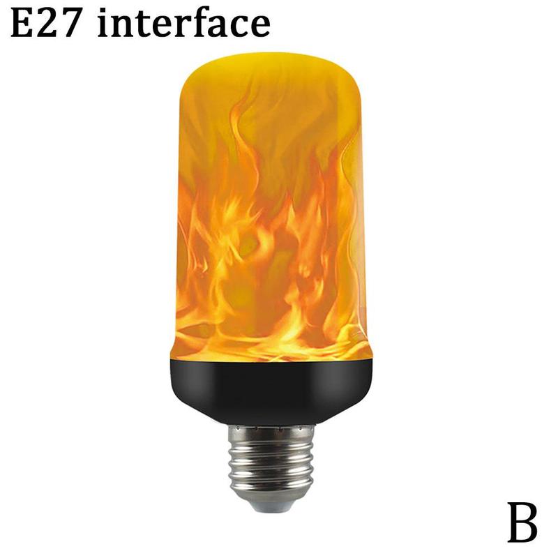 【VisioN Shop】E27 LED Flicker Flame Light Bulb Simulated Burning Fire Effect Party Lamp LED Dynamic Flame Effect Light Bulb Multiple Mode. 