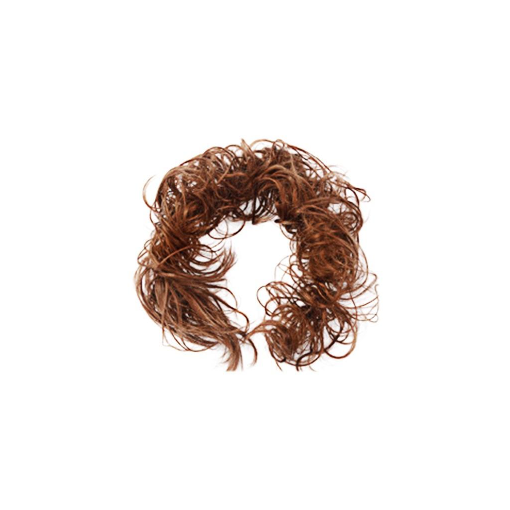 Women Wig Real Thick Hair Extension Scrunchie Wrap Messy Bun Updo