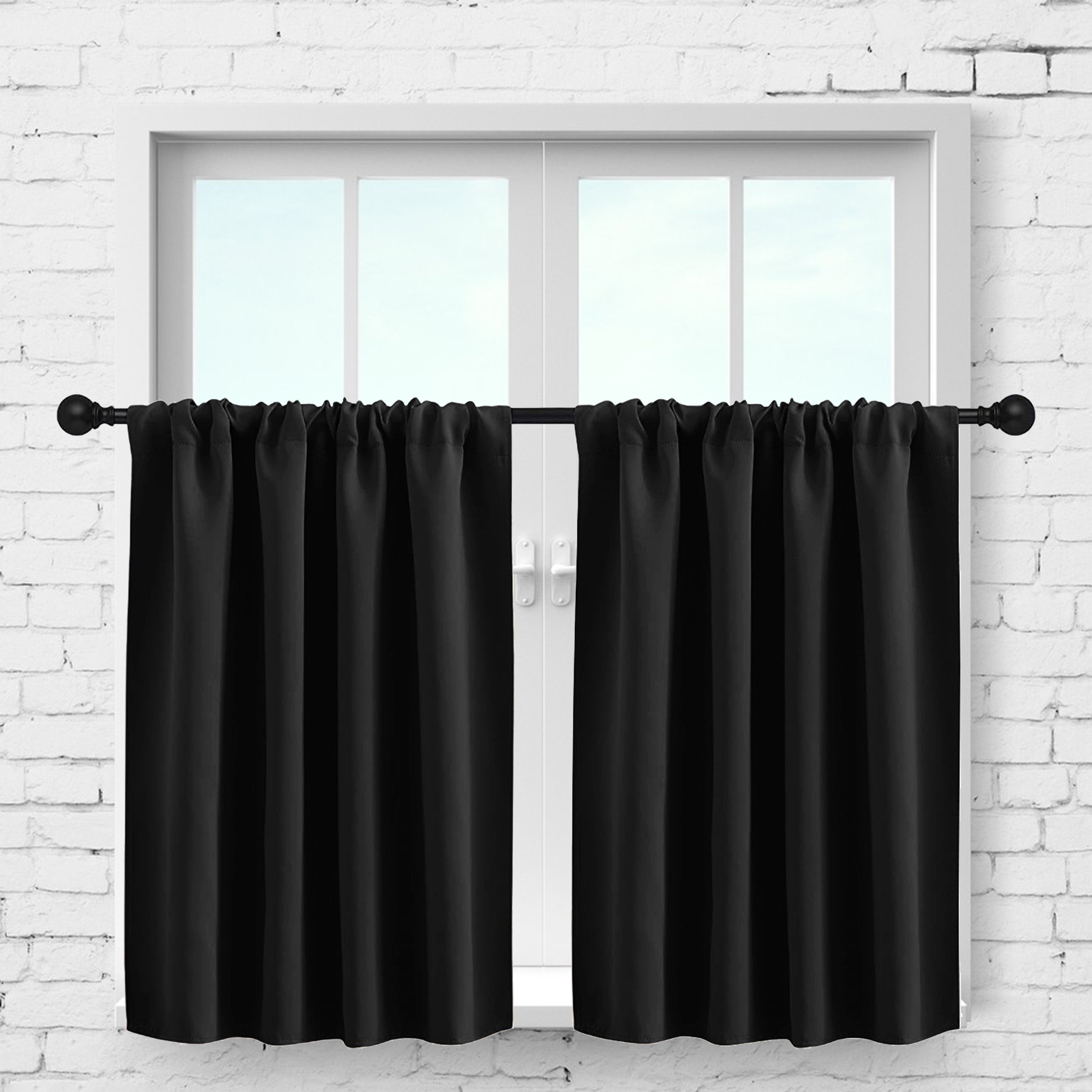 Sunlight Blocking Curtains High Precision Blackout Bathroom Window Curtains Maximize Privacy Temperature Regulation Uv Resistant Southeast Asian Buyers' Choice Small Blackout Curtains. 