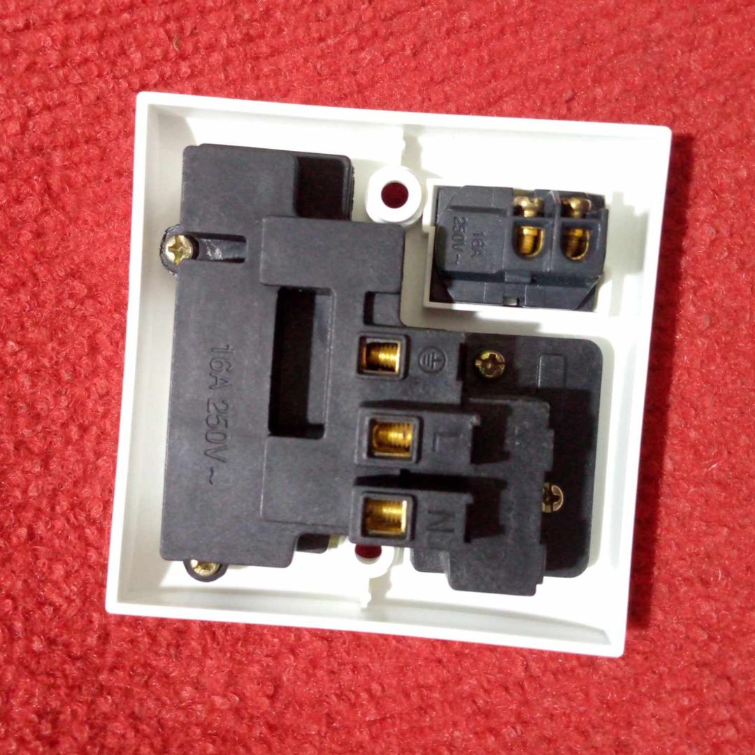 THIN PIN 8 Pin Combined Switch Board Power Switch 3Pin 2Pin Combined Socket 250V 16A 8 Pin Combined Socket  Wall Socket Gang Switch  Socket For IPS UPS Stabilizer Computer. 
