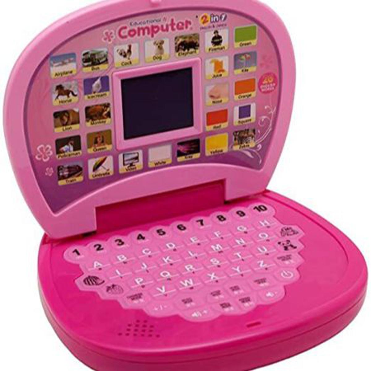 Educational Computer ABC and 123 Learning Kids Toy Laptop with LED Display and Music Educational Toy for Babies