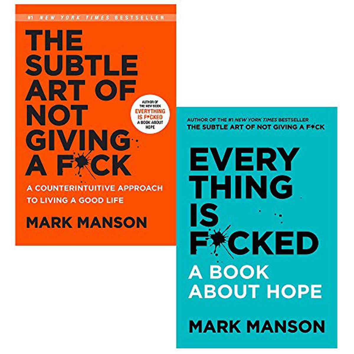 Mark Manson 2 Book Set (The Subtle Art of Not Giving a F & Everything Is F*) Paperback - Bangladeshi Print