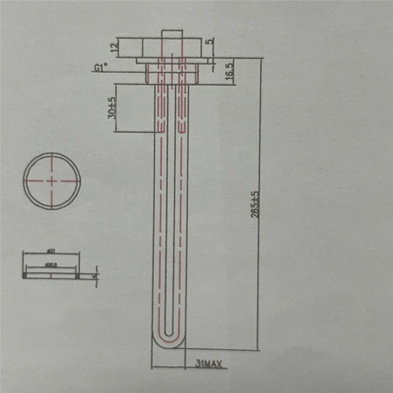 For Suburban RV SW Series 520900 Water Heater Elements Heating Tube. 