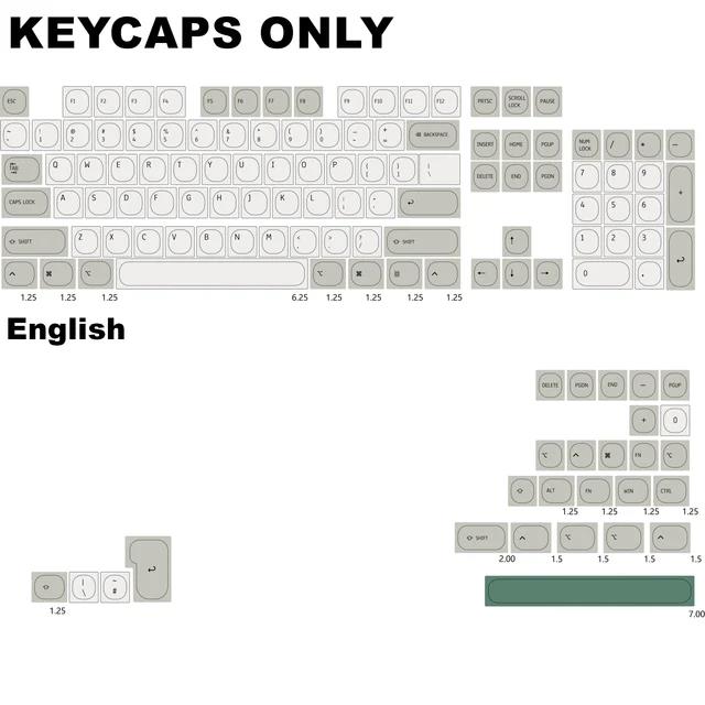 131 Keys Retro OG PBT MA Korean Keycaps Dye-Sublimated Keycap Set for Mx Cherry Gateron Switch Mechanical Keyboard Kit. 