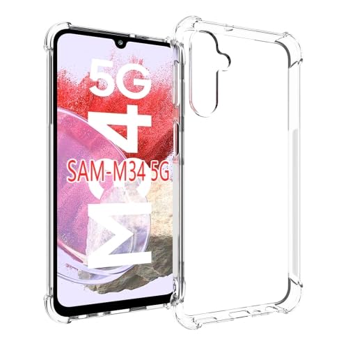 Samsung Galaxy M34 5G Transparent TPU With Bumper Phone Case Cover