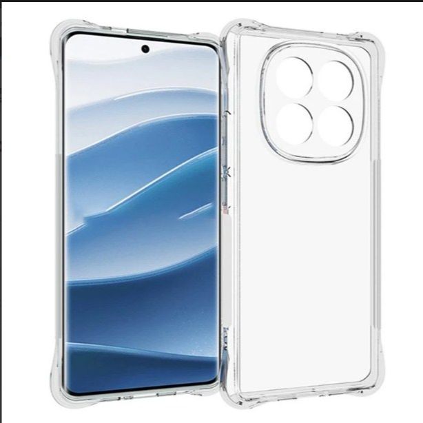 Redmi Note 14 Pro / Redmi Note 14 Pro Plus 5G | Compatible for Mi Redmi Note 14 Pro Plus 5G / Redmi Note 14 Pro Back Case Cover | Case Cover with Camera Protection | (TPU + PC | Transparent). 