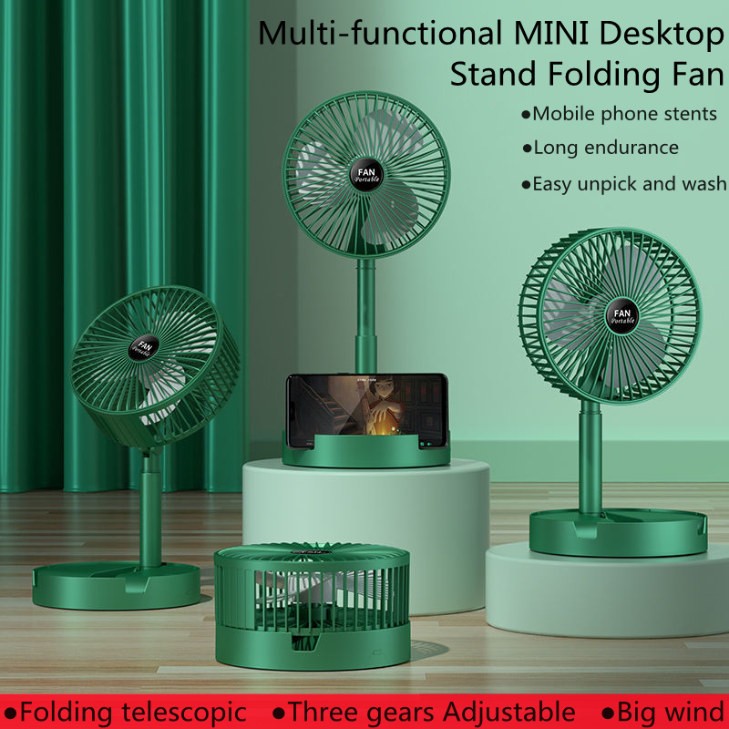 代引不可 Desktop Small Fans Folding Telescopic Three Gear Mini Fan