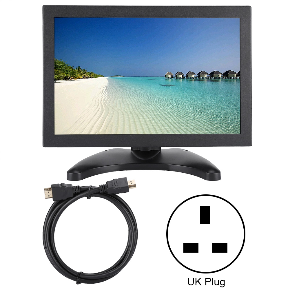 10.1in 1280*800 HD Capacitor MultiTouch Industrial Embedded LCD Monitor Display 100-240V UK. 