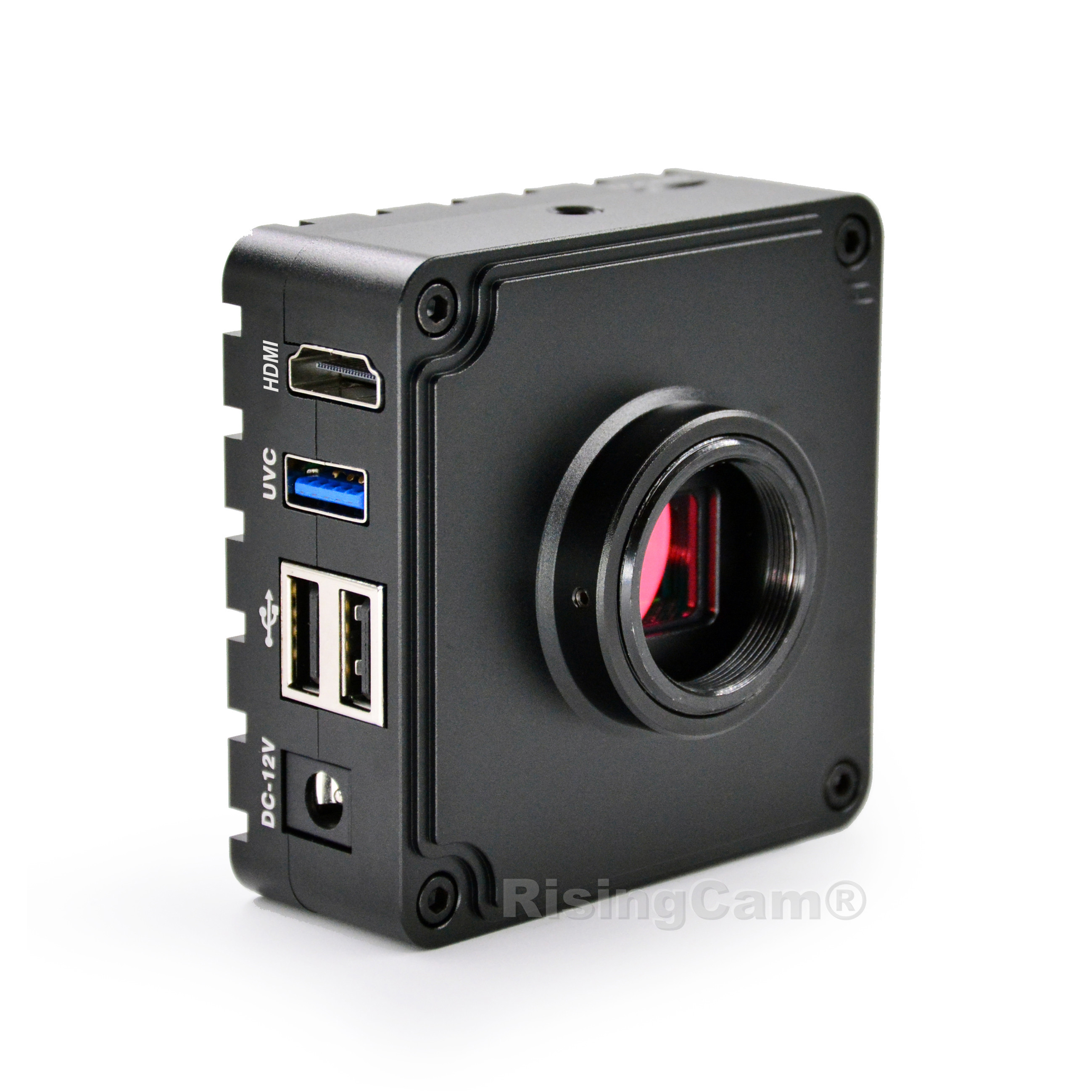 RisingCam New 4K FHD 60fps HDMI and USB output SONY imx334 sensor digital industrial 4K microscope camera for soldering repair. 