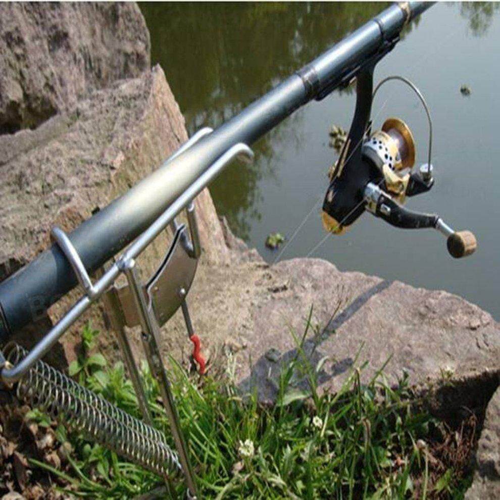 Automatic Adjustable Tackle Bracket Double Spring Fishing Rod Holder Tool
