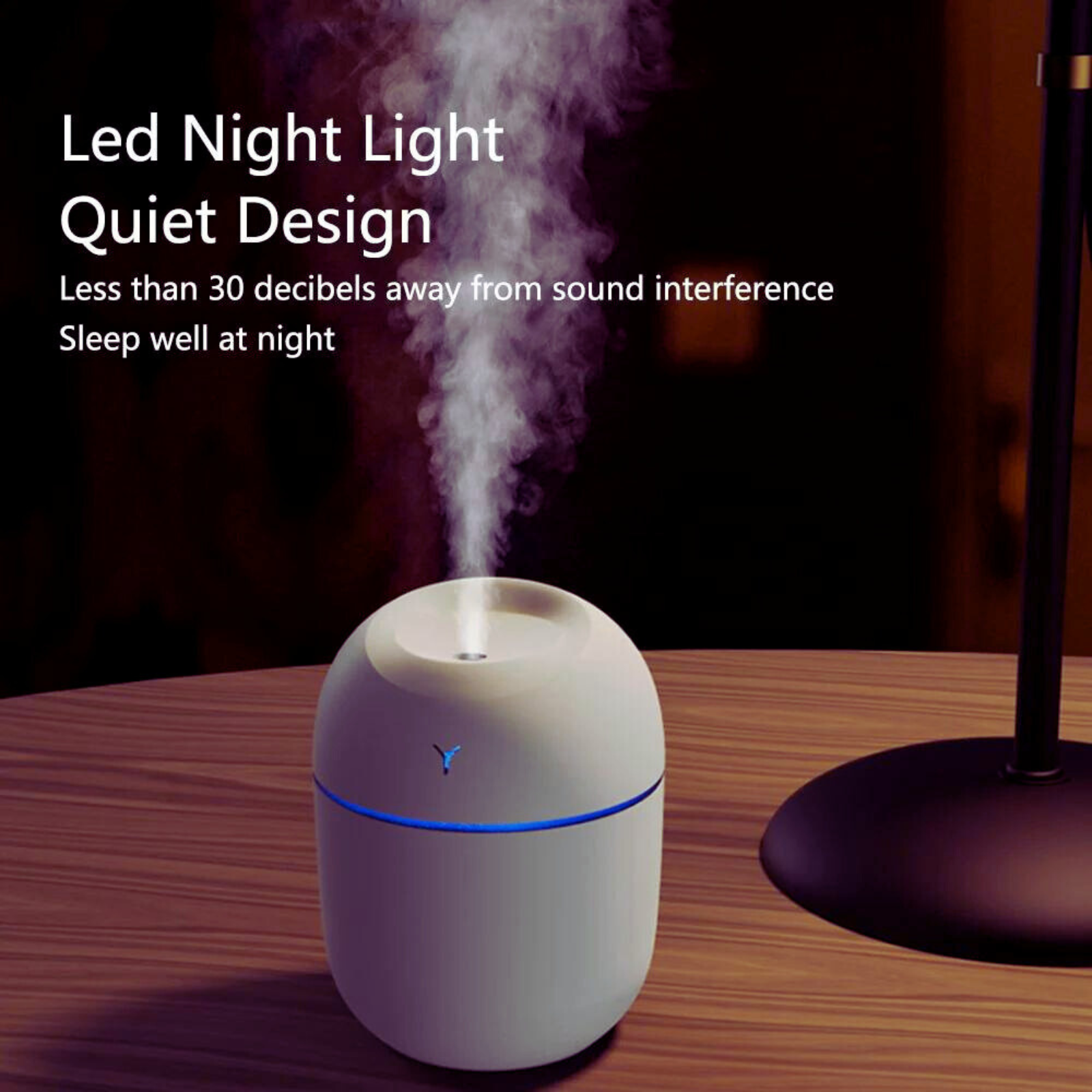 Air Humidifier Colorful Egg USB Portable Large Mist Sprayer Humidifier 220ML Blue Pink White Color. 