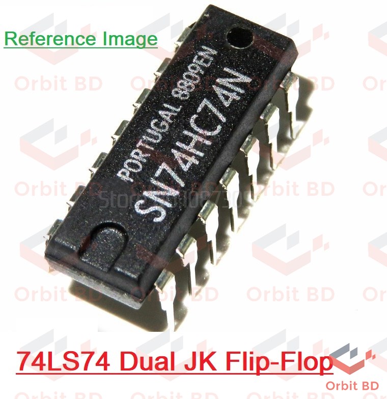 7474 SN74HC74N 74HC74 74LS74 D-Type Flip Flop Dual In Package 14 Pin IC Electrical Circuitry & Parts. 