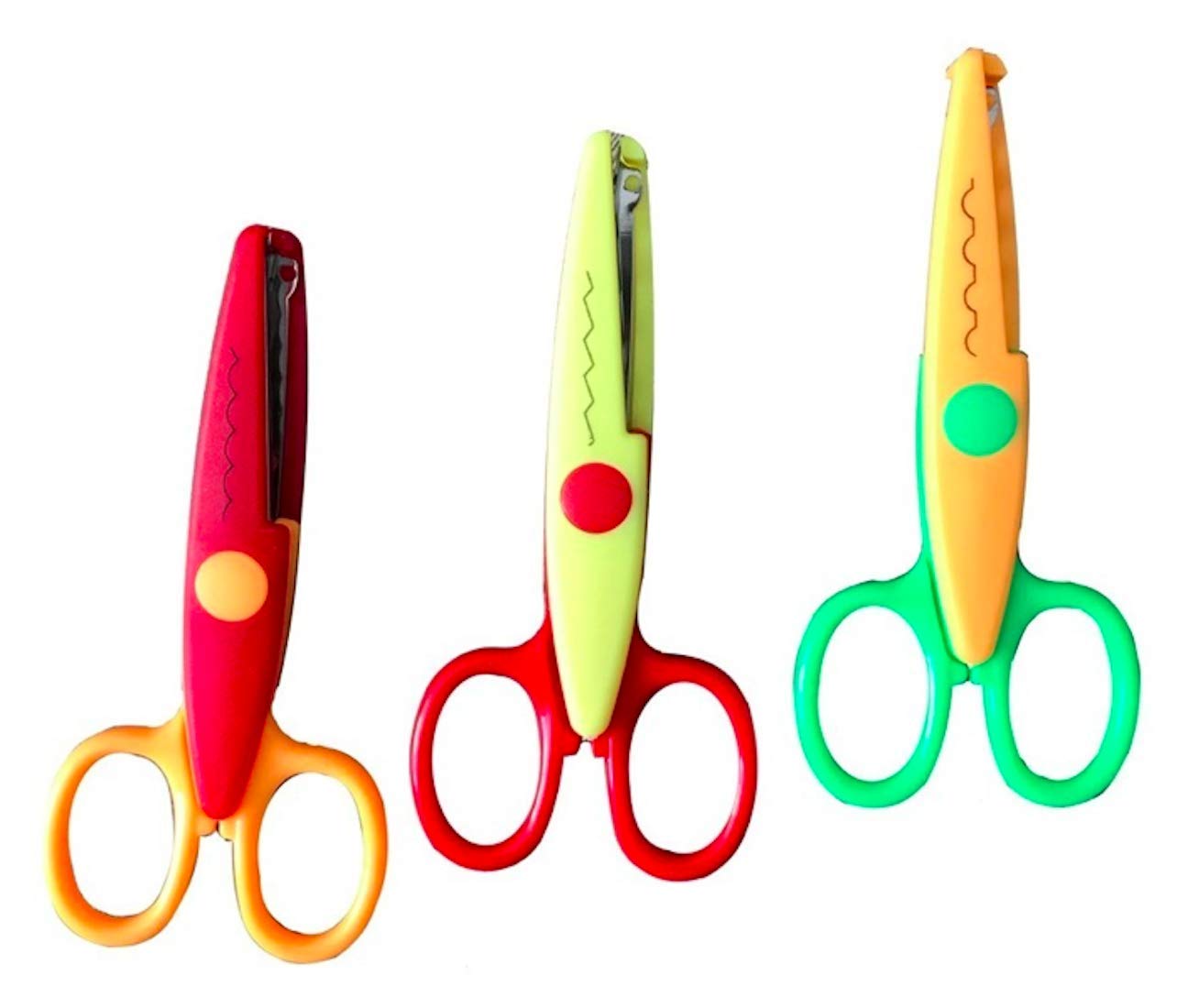 Art And Craft Zig Zag Paper Scissor (Set Of 3) - Cutter. 