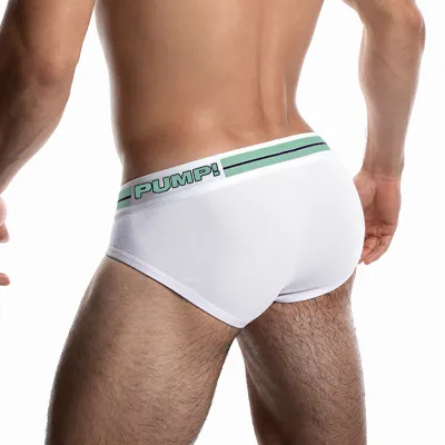 CMENIN (1 Pieces) PUMP Sport Ice Silk Underwear Men Jockstrap Briefs High  Quality Men Underpants Male Panties Stripe Mens Innerwear PU038
