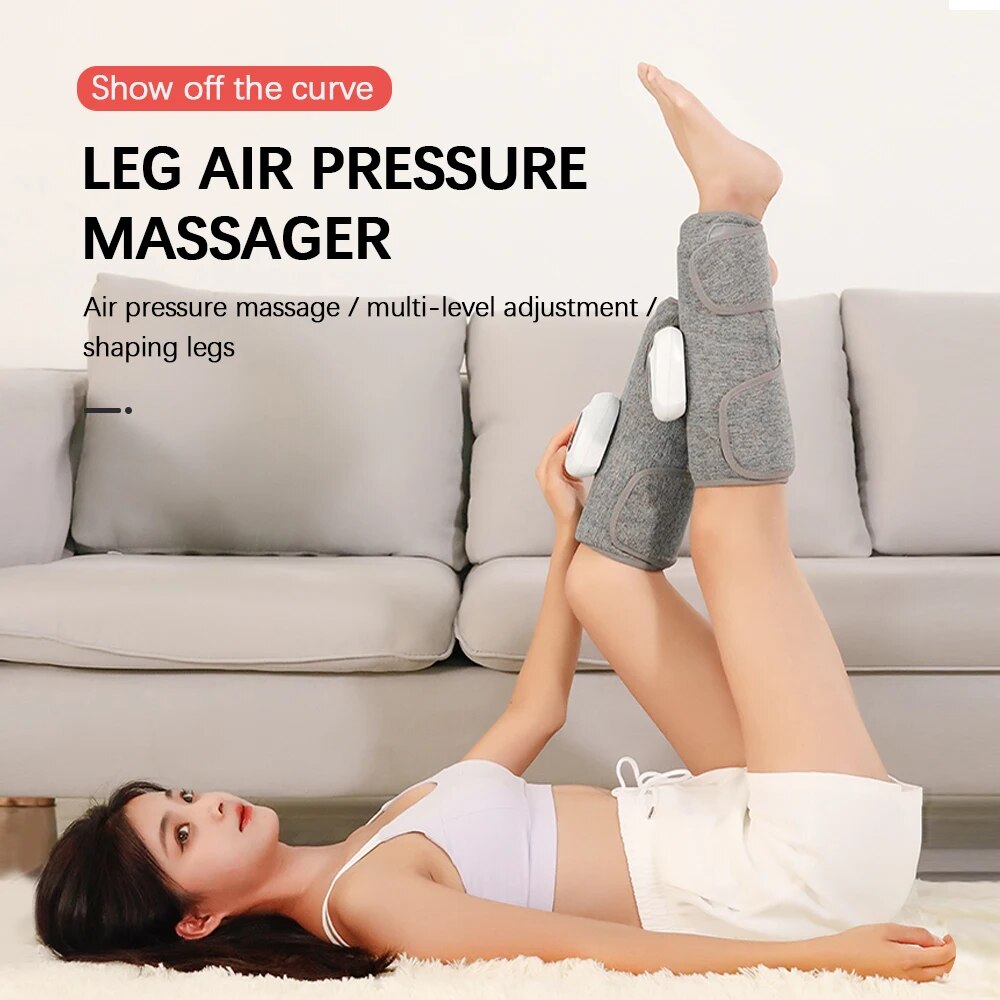 Smart Leg Massage 3 Modes Vibration Leg Air Compression Massager Wireless Electric Air Compress Foot Air Pressure Massage. 