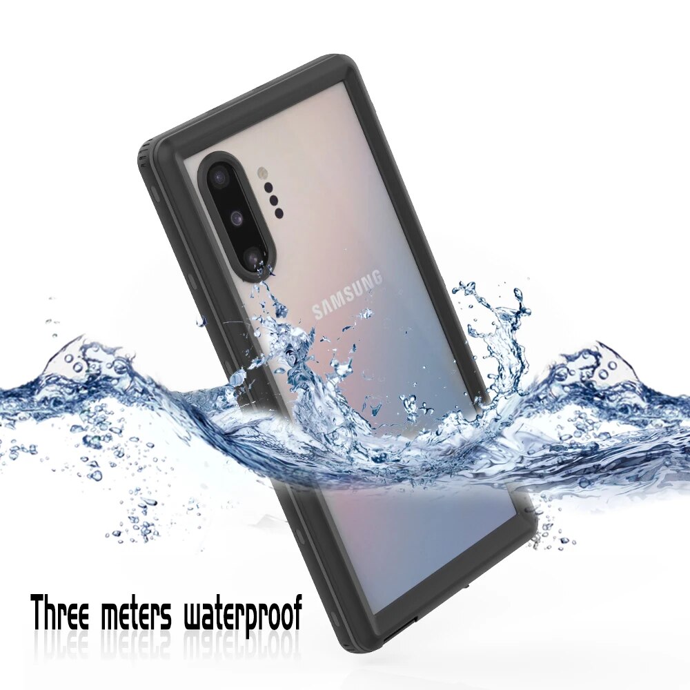 ShellBox IP68 Waterproof Case For Samsung Galaxy Note 10 Note 10+ Shockproof Heavy Duty Underwater Photography Diving Cover Case