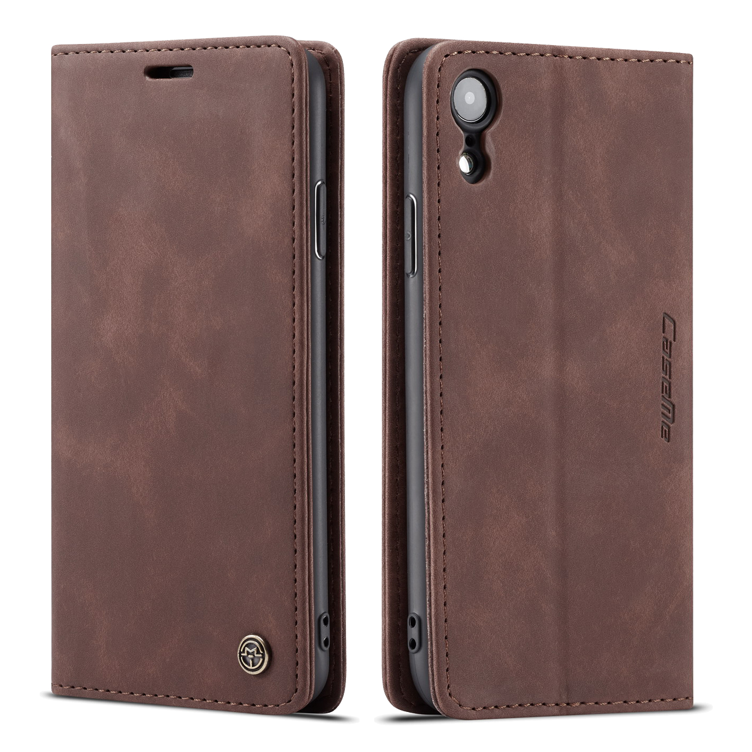 High Quality Retro Magnetic Flip Leather Case For Apple iPhone XR Phone Case Wallet Card Cover. 