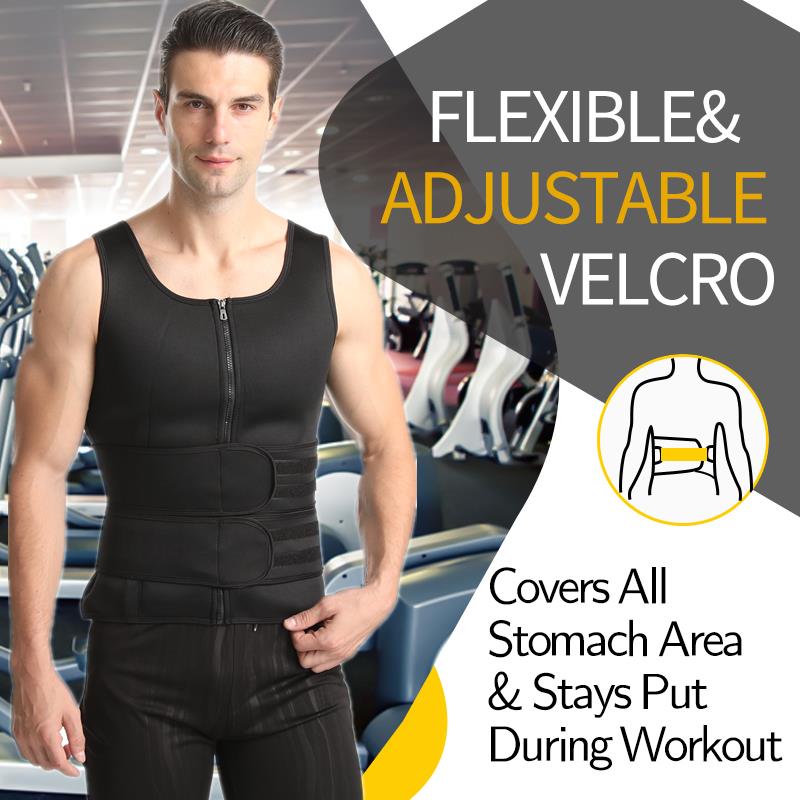 Seamless Men Body Shaper Vest Waist Trainer Double Belt Sweat Corset Top  Fitness Burn Abdomen Slimming Shapewear Correct Posture