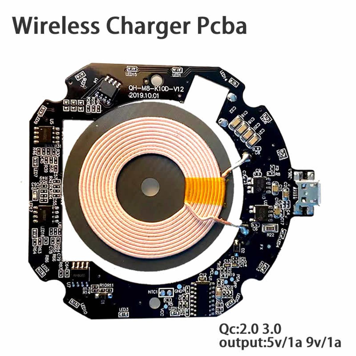 【happy one】VEEAII Qi wireless pcba circuit b For 8 plus iphone 7 iphone x Quick Charge 3.0 Coil For samsung galaxy s9