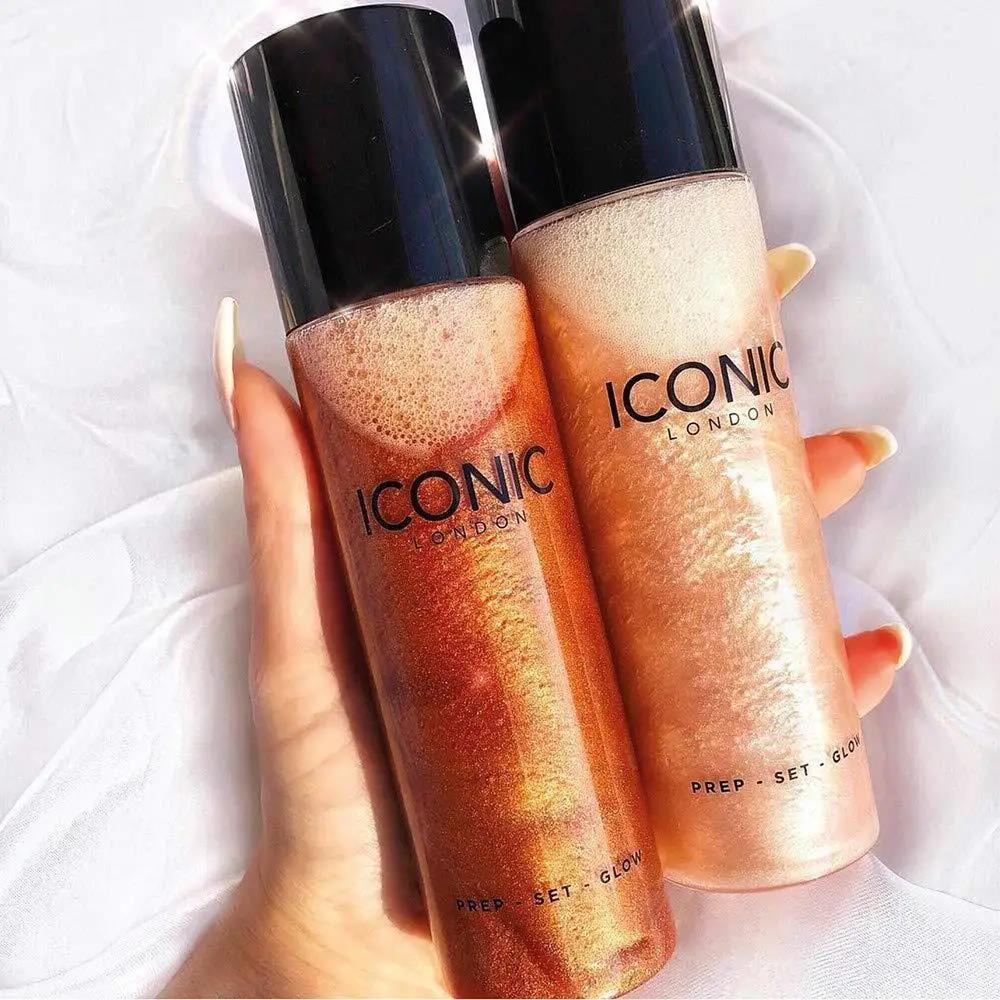 Latei Posies 100ml Iconic London Illuminator Liquid Highlighter Prep Set Glow Highlight Makeup Mist Spray Quicksand Moisturizing Before. 