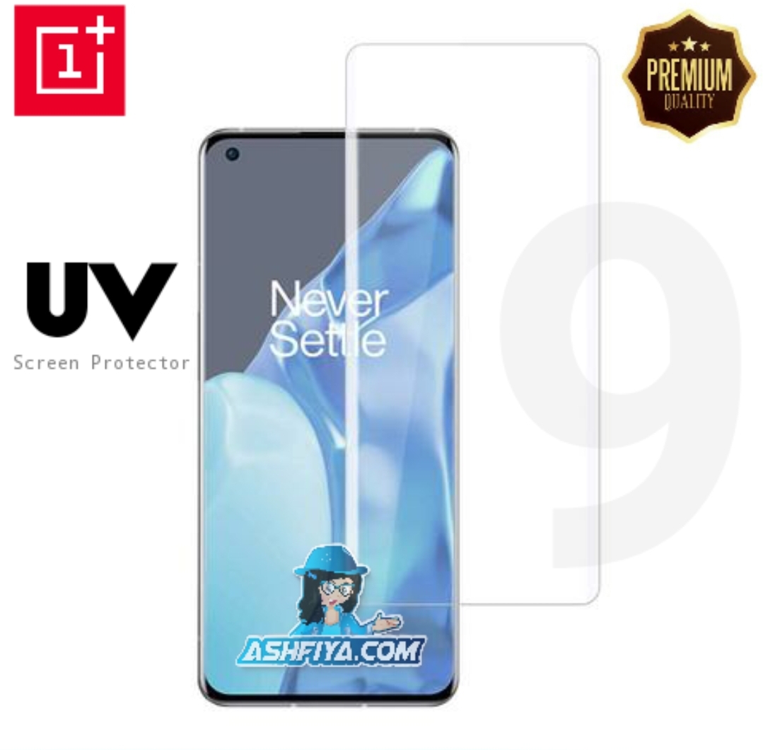 OnePlus 9 Pro  1+9Pro Full Coverage Curve Premium Tempered UV Glass Screen Protector. 