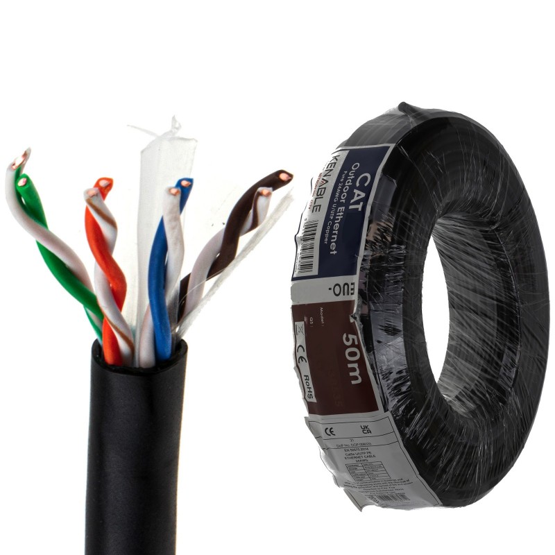 Outdoor CAT6 UTP INTARNET LAN Cable 10/20/30/40/50/60/70/80/90/100/200/300 Metar Random Colour. 